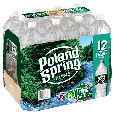 Poland Spring 1.5 L Bottle Spring Water, 12 Pack