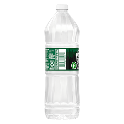 Poland Spring Brand 100% Natural Spring Water, 33.8-ounce bottle, back