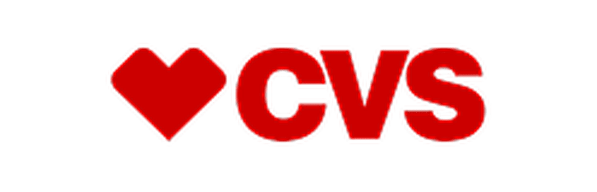 Red CVS logo featuring a stylized heart on the left and the letters "CVS" on the right.